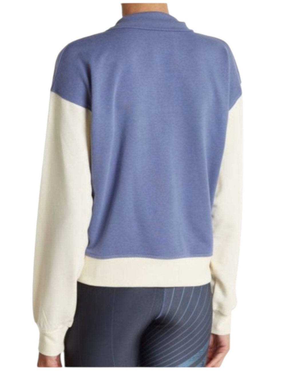 Champion Colorblock 1/4 Zip Sweatshirt Medium - Picture 2 of 12